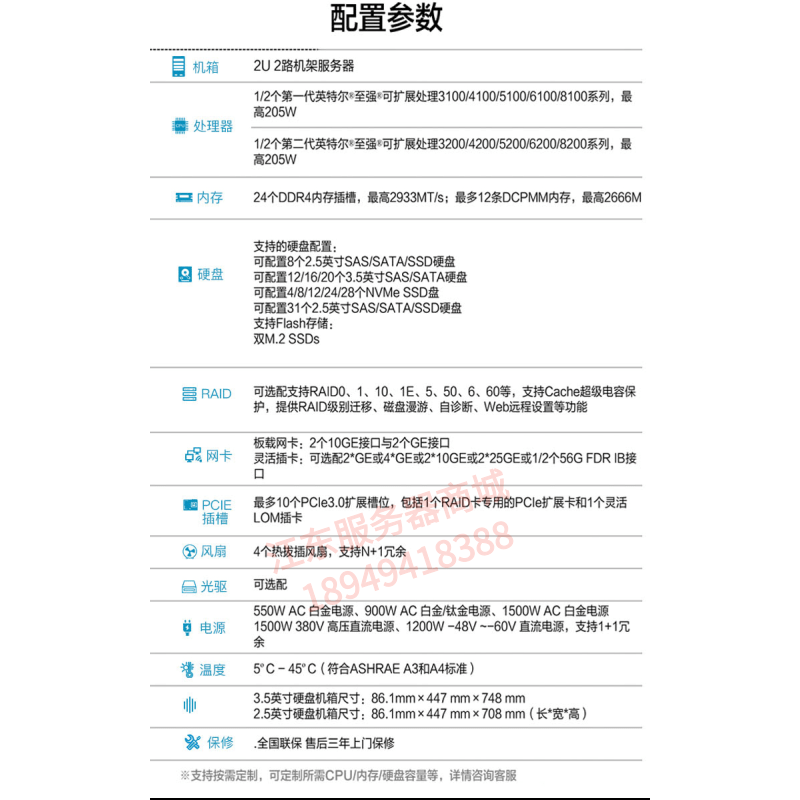 Huawei RH2288HV5 2U шасси служба CDNNVME*12 U.2 DELL R740 Huawei