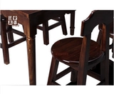 Садовая мебель Огня горящие деревянные столы и комплекты стулья Стоимы и стулья на открытые столы и стулья Карбонизированные столы и стулья