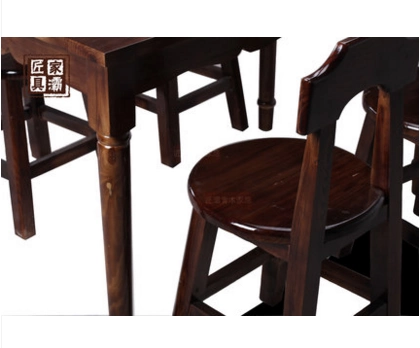 Садовая мебель Огня горящие деревянные столы и комплекты стулья Стоимы и стулья на открытые столы и стулья Карбонизированные столы и стулья