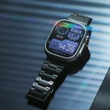 乐雨 Подходит для IWATCH9/8 Apple Watch с 7 -гранационным защитным корпусом Ultra из нержавеющей стали Apple Watch Маленькие кубики летние SE Мужское и самка