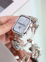 Apple, pandora, часы, металлический ремешок для часов из нержавеющей стали, брендовый защитный чехол, 41mm