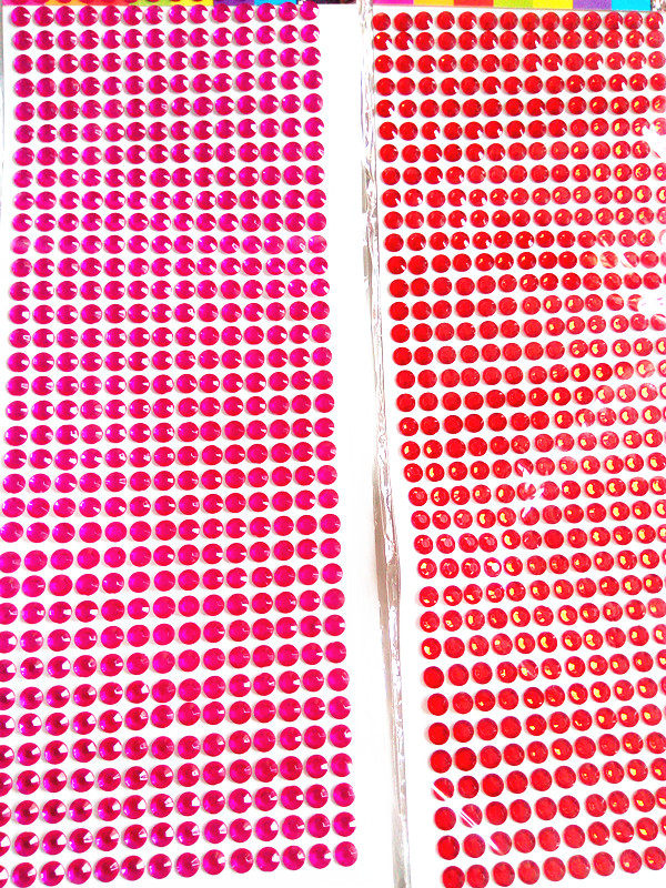 Crystal diamond stickers Color diamond stickers Acrylic decorative car diamond stickers Handmade birthday lock accessories materials