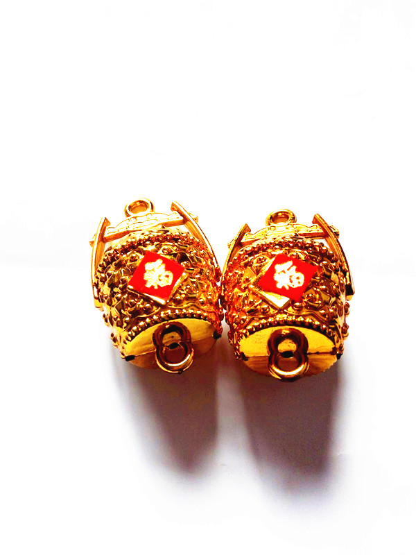 Gold plastic gold-plated ornaments, decorative ornaments, birthday money locks, Dragon Boat Festival ornaments, glutinous rice accessories, gold buckets