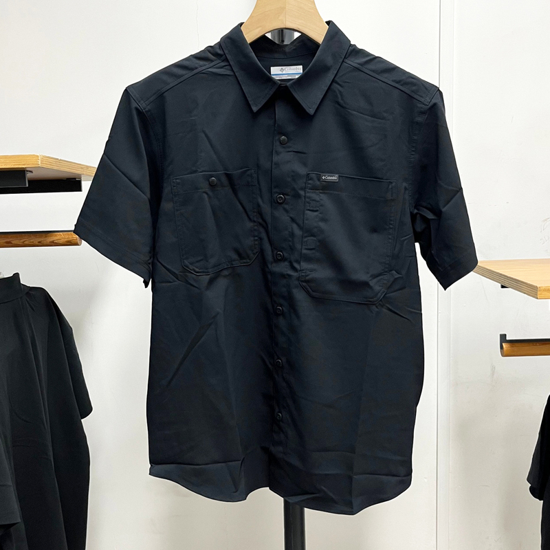 Columbia Columbia Shirt Men's 26 Spring and Summer Outdoor Casual Quick-Drying Sun Protection Short-Sleeved Shirt Ae3556