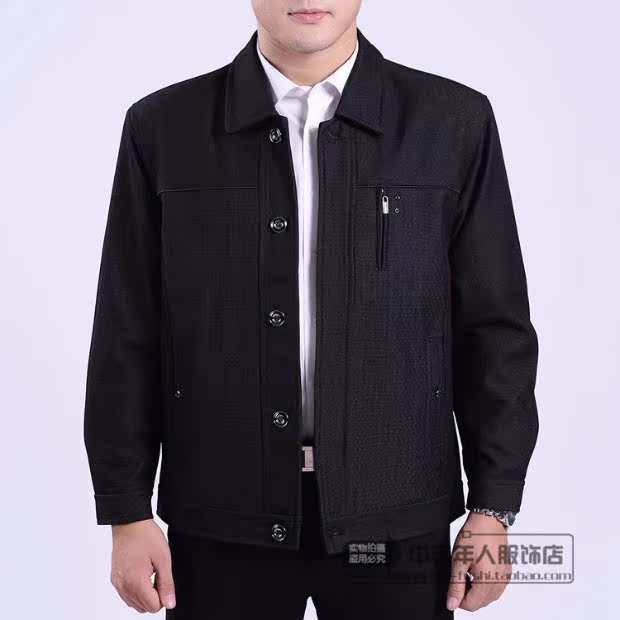 Đặc biệt hàng ngày áo khoác nam trung niên áo khoác nam trung niên mùa xuân và mùa thu mặc cha giản dị nam áo khoác mỏng