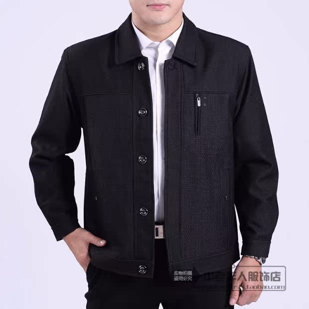 Đặc biệt hàng ngày áo khoác nam trung niên áo khoác nam trung niên mùa xuân và mùa thu mặc cha giản dị nam áo khoác mỏng
