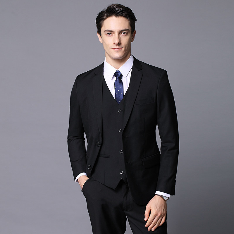 Male professional suit, formal coat, casual suit, student graduation, wedding groom groomsman, dress, slim suit, business