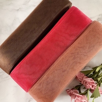 8 cm flat elastic fishbone mesh mesh with ponytail mesh Latin dance performance clothing wedding dress pannier accessories