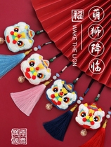 Year of the Tiger Sachet Sachet Sachet Embroidery Car Car Wear diy Handmade Car Hang Tiger Tiger Head Bags