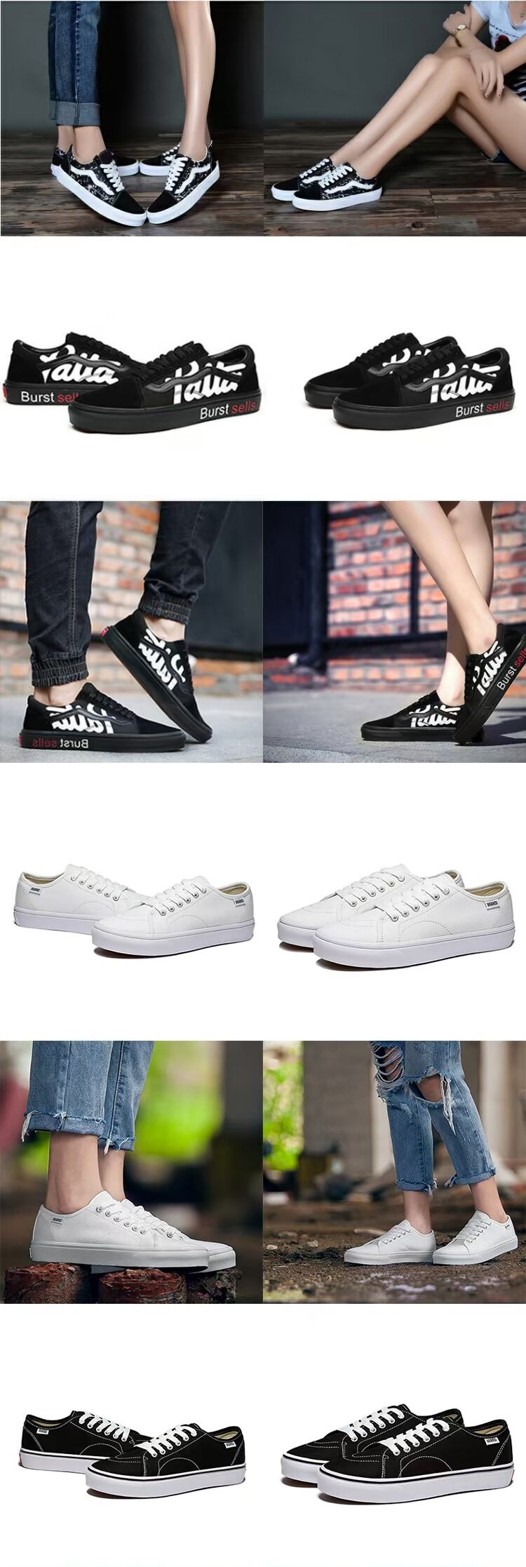 Vance chính thức trang web chính thức cao thấp chính hãng để giúp giày cổ điển mùa xuân giày skate mùa xuân giày nam giày vải giày nữ - Plimsolls giày anta nam