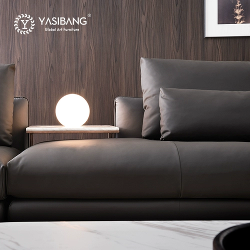 Современный кожаный минималистичный диван, воловья кожа