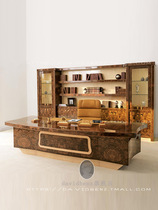  Modern simple solid wood large desk Italian atmosphere stable boss desk President desk Office desk paint