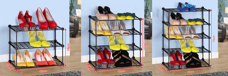 Dễ dàng tháo giày mô-đun thời trang đơn giản cửa ký túc xá sáng tạo vào lắp ráp giày giá đỡ chống bụi nhựa - Buồng mẫu tủ quần áo đẹp