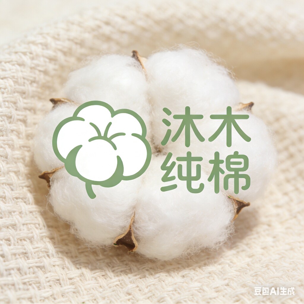 沐木纯棉的LOGO