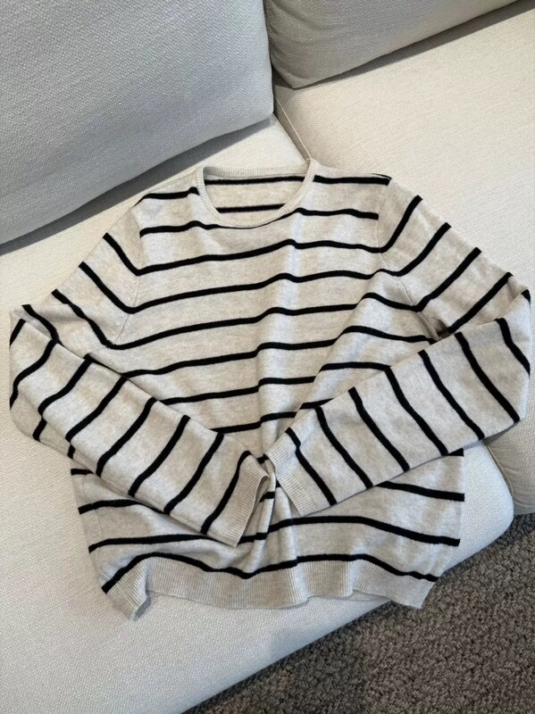 Autumn and Winter: a Must-Have Item for Everyone, a Versatile Striped Sweater That You'Ll Love to Wear Every Day