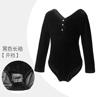 Бархатный черный лонгслив