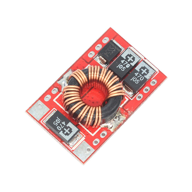 超小单串1节锂电池电源升压模块3V 3.7V 4.2V转5V 3A瞬间5A 15W