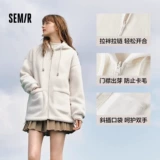 Semir, бархатная двусторонная куртка, зимняя толстовка с капюшоном, свободный крой