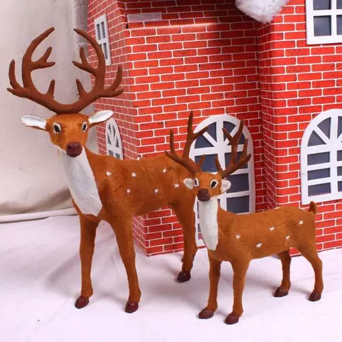优情优意 Отец и сын Рождественский симуляция оленей Освещение оленей Рождественское украшение