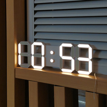 LED luminous 3D three-dimensional WiFi network timing Living room electronic perpetual calendar electronic clock WIFI clock