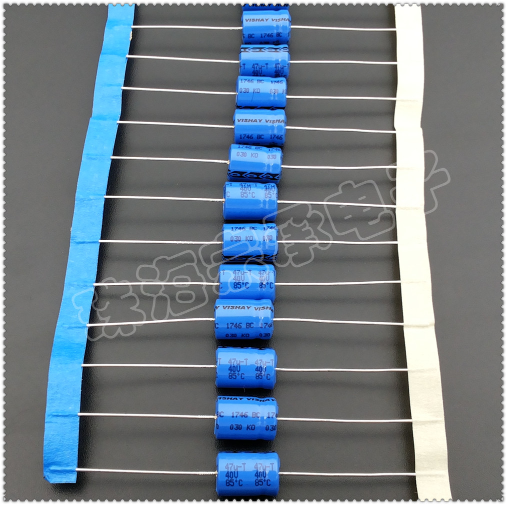 Import Austria 47uF 40V VISHAY 030KO axial electrolytic capacitor Philips