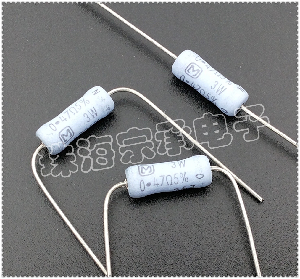 Imported Indonesia 0 47R 3W Panasonic ERX copper foot metal film resistor Panasonic 0 47 Ohms
