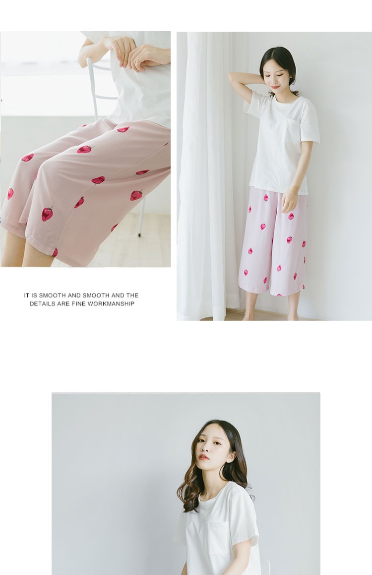 Quần cotton nhân tạo cotton cotton pyjama quần nữ mùa hè bảy điểm lỏng lẻo cotton mỏng phần băng lụa nhà kích thước lớn quần cotton nam