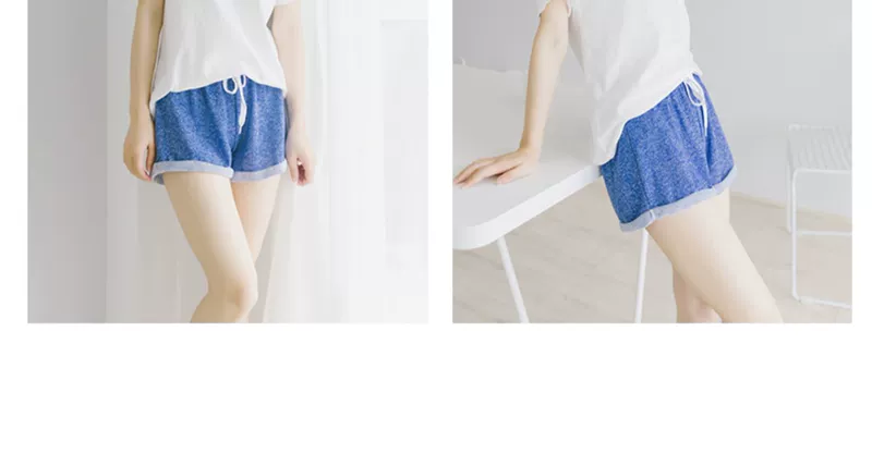 Bộ đồ ngủ cotton tinh khiết phụ nữ mùa hè quần đùi rộng rãi sinh viên ở nhà quần đùi phụ nữ đồ ngủ thể thao quần short chạy bộ giản dị có thể mặc bên ngoài - Quần tây