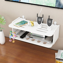 TV set-top box storage rack wall-free box with wireless router storage rack wifi shelf on the wall