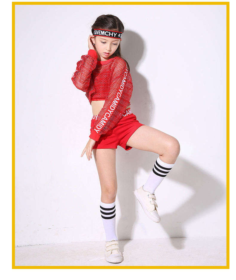 Trang phục khiêu vũ nhạc jazz cho trẻ em gái Hàn Quốc nhảy múa hip hop phù hợp với mùa hè bộ trang phục múa bale đáng yêu