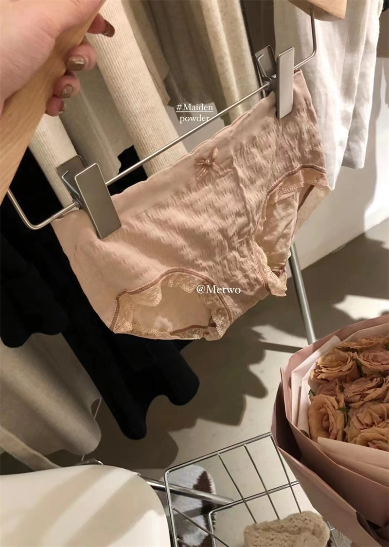 METWO Lace Panties Women's Thin Cotton Crotch Spring Autumn Winter Style Breathable Japanese Girls Cute Ladies Panties