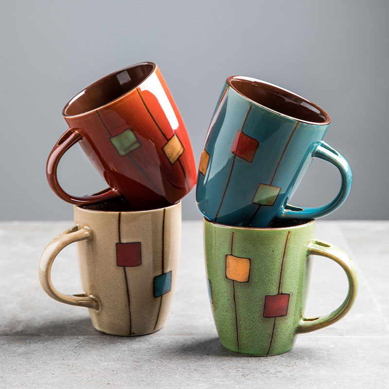 Home mug suit 4 fit modern minimalist Euro-style cup with ceramic water cup living-room tea-makercup