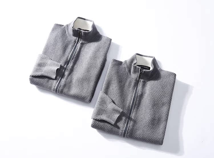 Kinh doanh thanh lịch dứa kim craft 95% cotton 5% cashmere nam cardigan áo len áo len