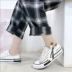 Street chụp hoang dã giày hip hop giày vải nữ cao giúp sinh viên Phiên bản tiếng Hàn của giày ulzzang giày đen giày thể thao lining Plimsolls