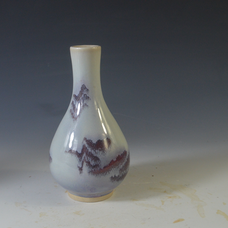 Imitation ancient porcelain Republic of China all kilns Kiln Change Glazed Bile Bottle Vase Pendulum Pieces Old Goods Old Goods Antique ancient Play Collection 31-Taobao