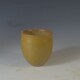 New style yellow glazed water basin antique curio for study room