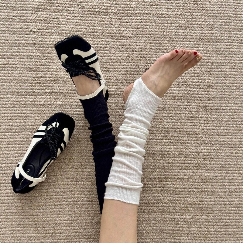 "Multiple Wear Styles in One Sock" Is so Cool! These Sock Covers Are Perfect for Pairing with Shoes! Miu-Style Thin, Slimming, Stacked Sock Covers for Women