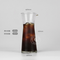 Imported hand punch single pot ice American cold coffee pot cold drink flower fruit teapot glass bottle