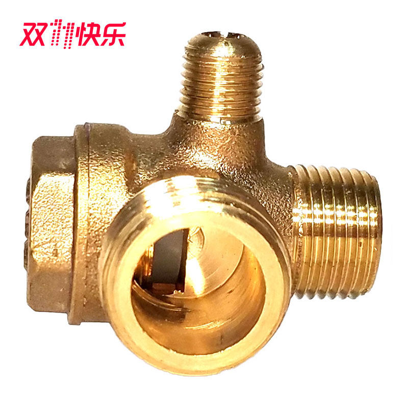 Air compressor accessories direct-on-line one-way check back Bama valve with oil engine piston type small air pump flat port joint