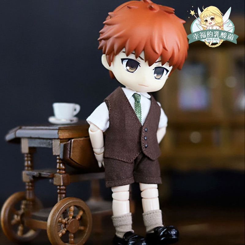 Korean baby clothes OB11 vest NINIMAL British vest suit vest sleeveless short top vest shoulder