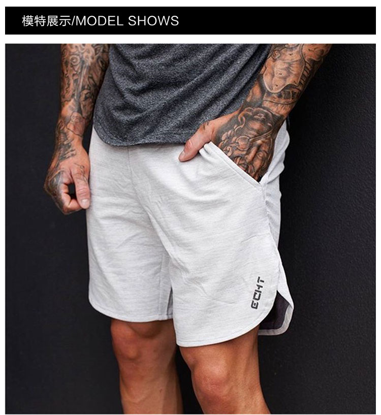Cơ bắp anh em thể thao mùa hè mới thường bông năm quần thể thao quần short nam chạy thể dục quần người đàn ông quần short adidas