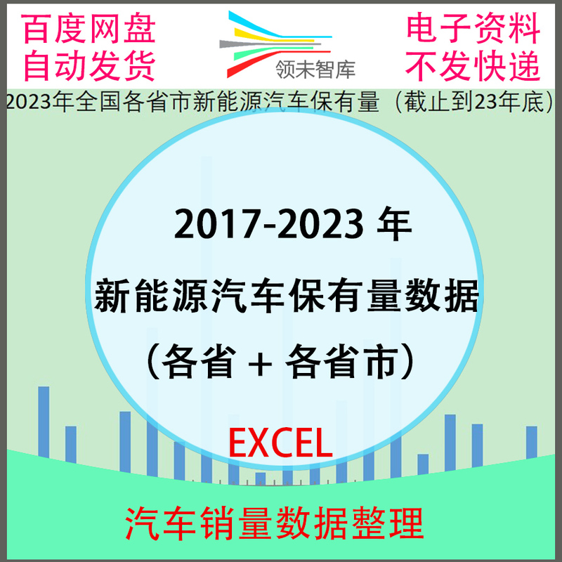 2017-2023 New Energy Vehicle Ownership Data by Province + Ownership Data by Each Province and Municipality Sl002