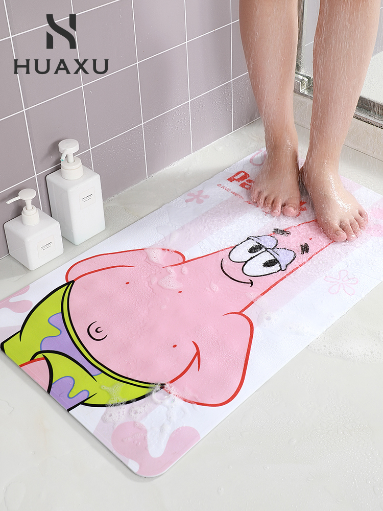 Bathroom non-slip mat Powder room shower room Non-slip floor mat Children's bath cartoon bath drop suction cup floor mat