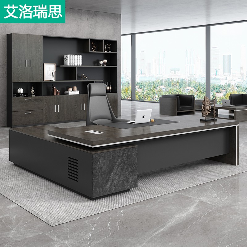 Boss table simple modern executive desk president table manager table supervisor table single office desk chair combination boss table