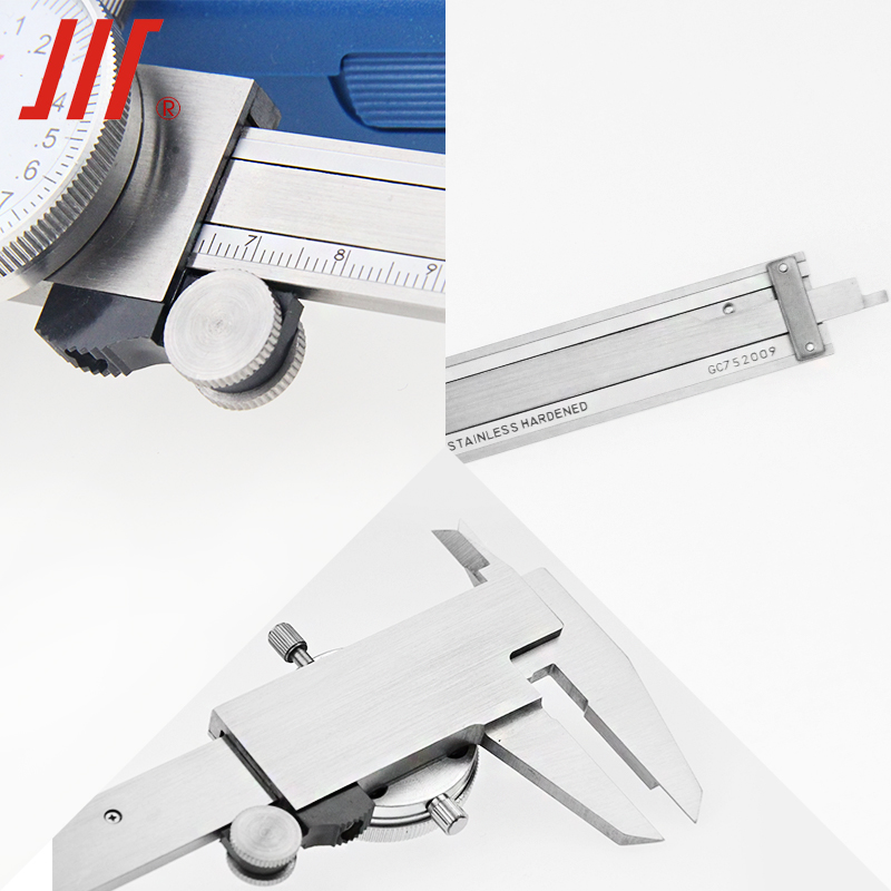 Forming volume with table caliper 4 in stainless steel with table calliper scale on the card ruler Cruise Scale 0-150mm0-200