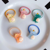 (Special spot) new childrens hair accessories color cute little dinosaur hair rope does not hurt hair rope Hairband