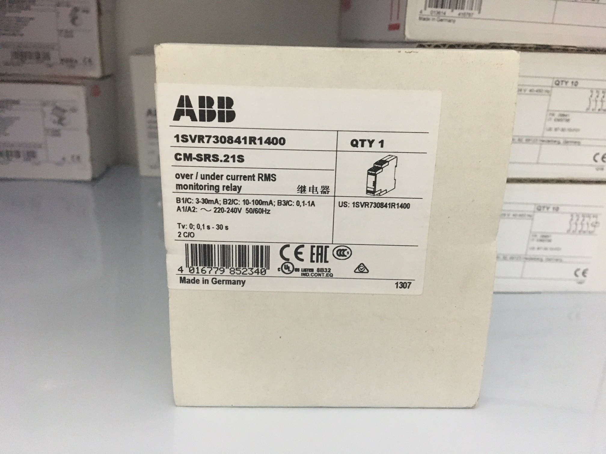 ABB Original monitoring relay CM-SRS 21S 220-240VAC 10081731