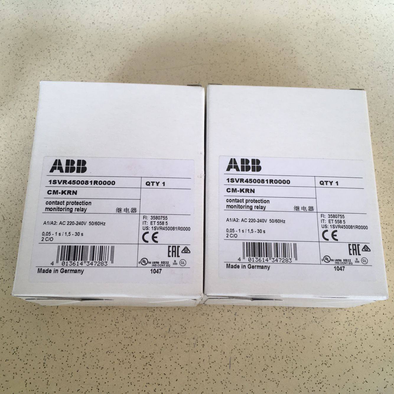 (brand new original) ABB monitoring relay CM-KRN 0 05-30S (multifunction type)