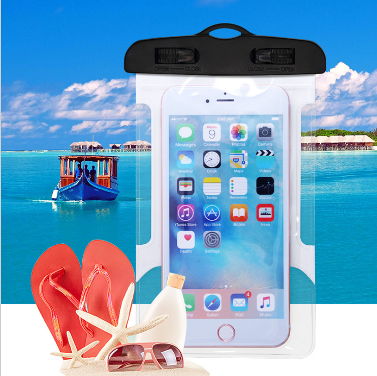 Mobile phone waterproof bag Underwater photo hot spring swimming mobile phone universal iPhoneX SMAX touch screen bag 8P diving case