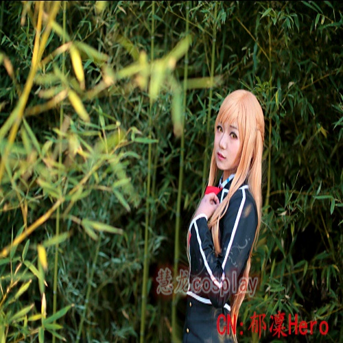 Ưu đãi đặc biệt Huilong cosplay Sword Art Online Asuna & Kirito đồng phục học sinh. Trang phục cosplay miễn phí vận chuyển - Cosplay